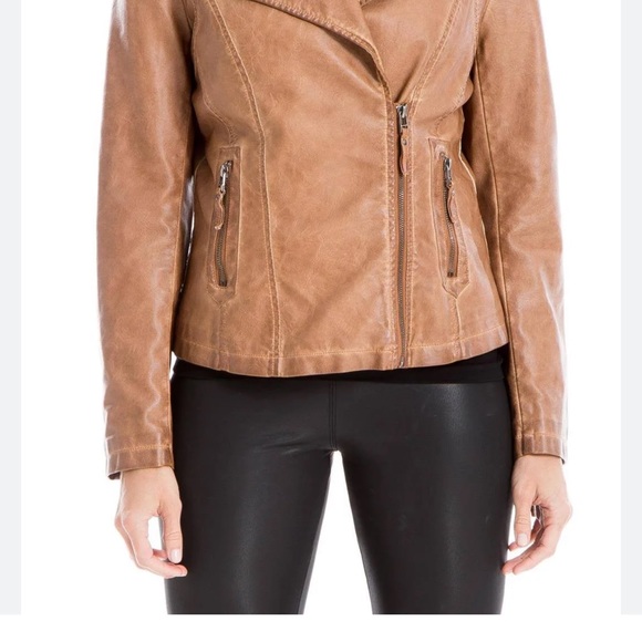 MAX STUDIO Faux Leather Coat new with tags large - Picture 4 of 14